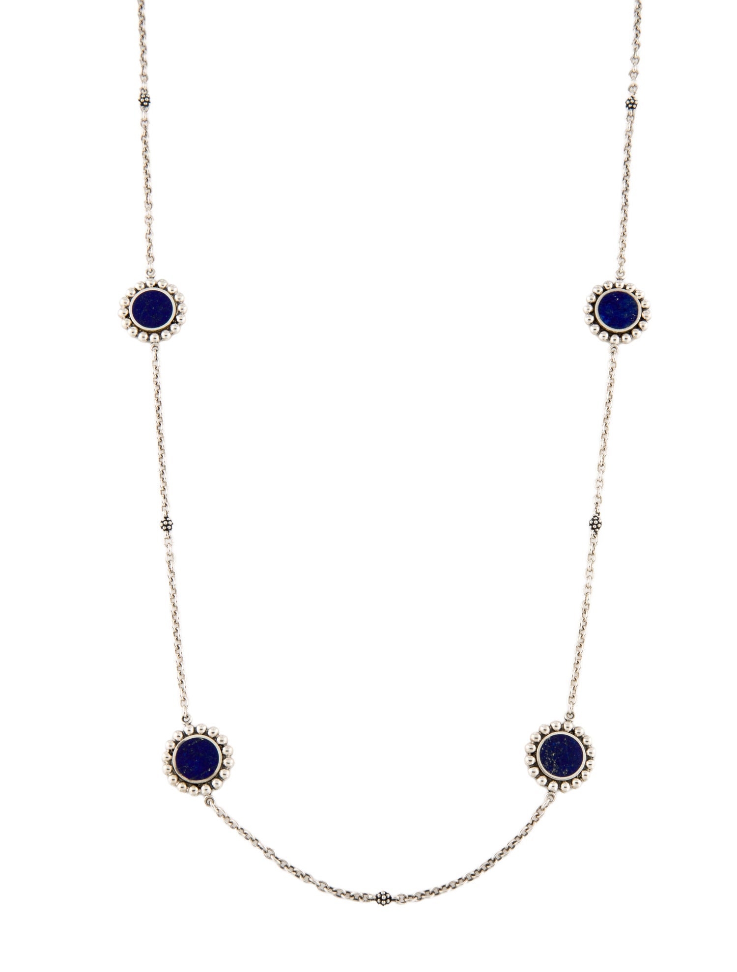 Lagos Lapis Lazuli Doublet Maya Station Necklace
