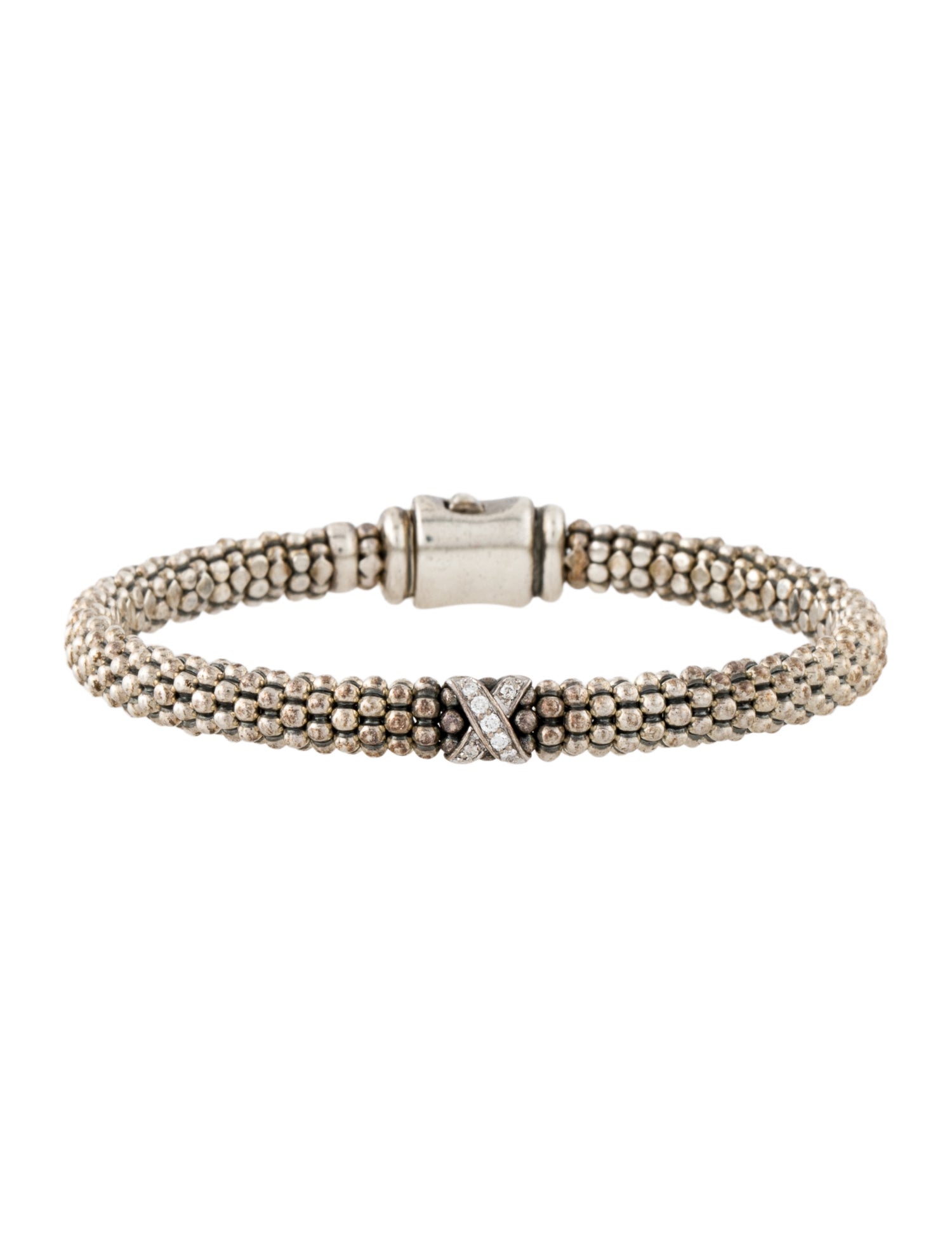 Lagos Diamond X Single Station Bracelet