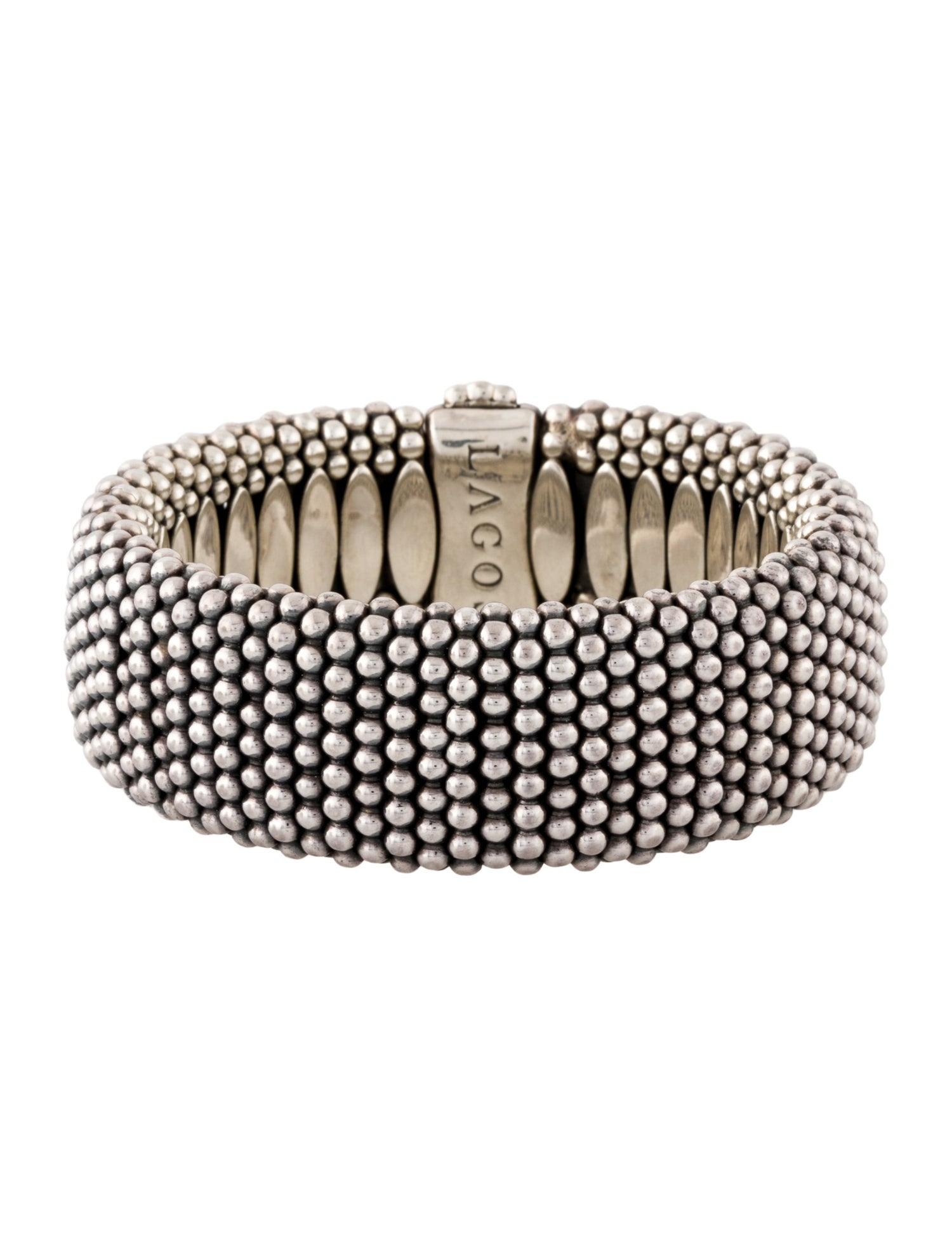 Lagos Two-Tone Caviar Bracelet