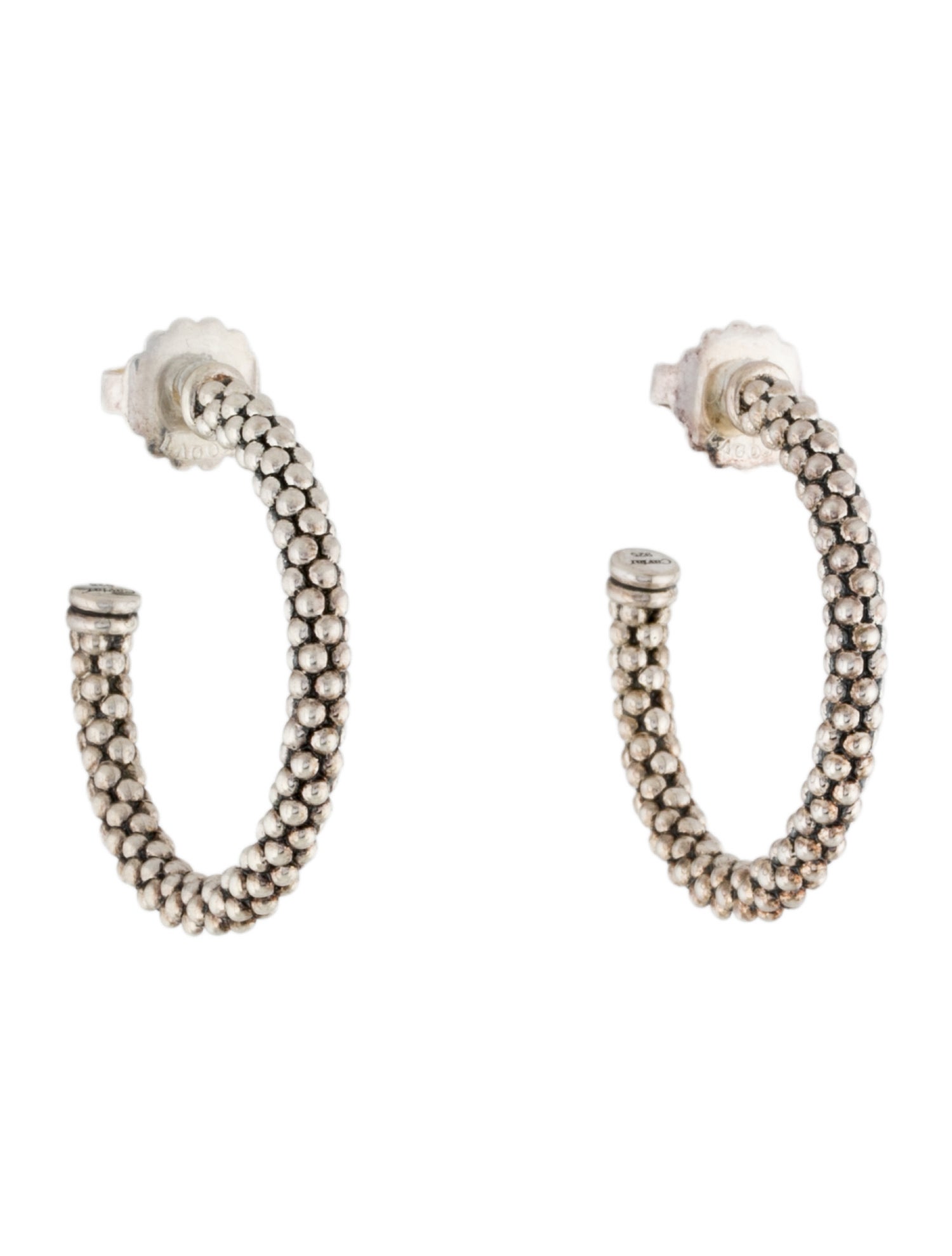 Lagos Vintage Caviar Hoop Earrings