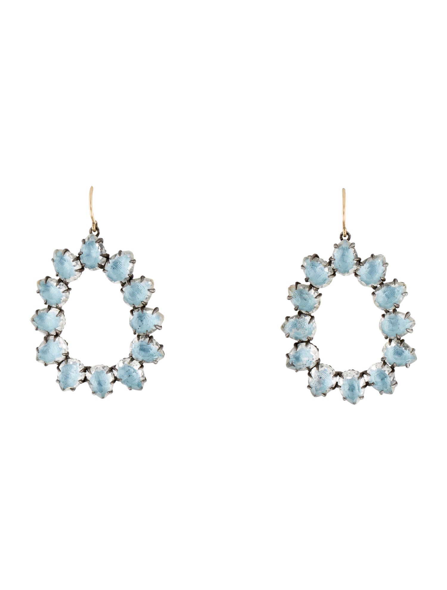 Larkspur & Hawk Quartz Door Knocker Earrings