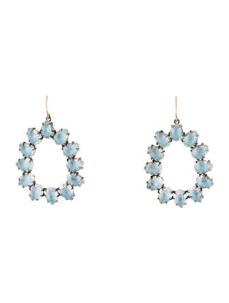 Larkspur & Hawk Quartz Door Knocker Earrings