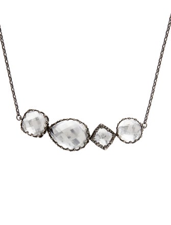 Larkspur & Hawk Quartz Pendant Necklace