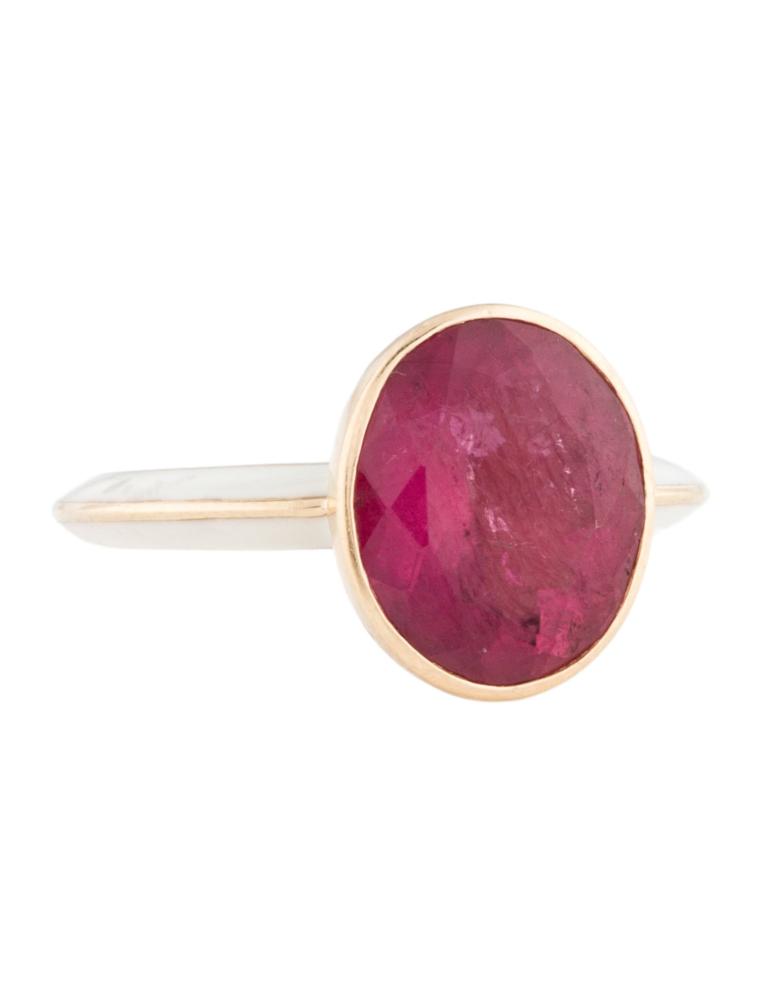 Larkspur & Hawk 14K Tourmaline Arbor Eyelet Solitaire Cocktail Ring