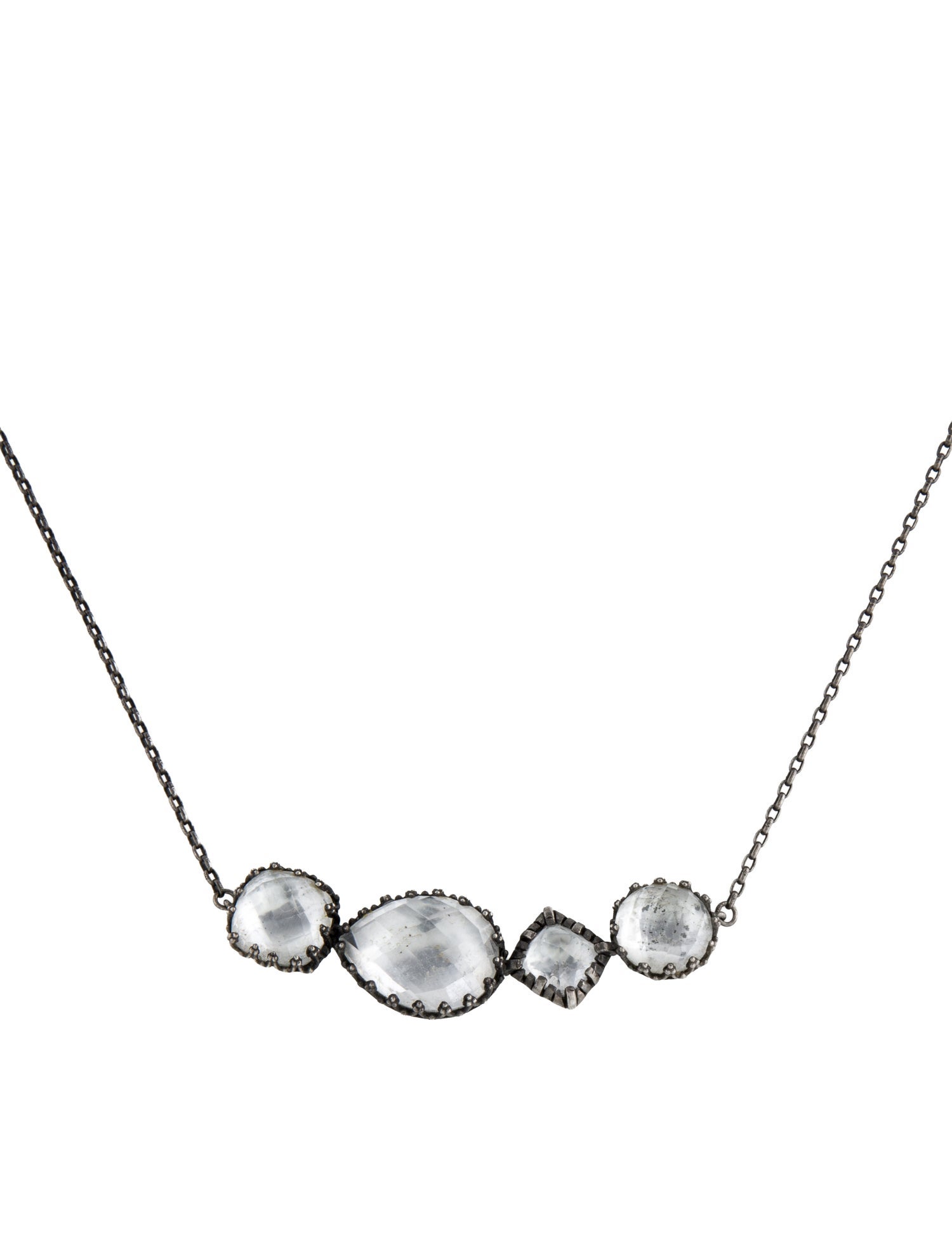 Larkspur & Hawk Quartz Doublet Pendant Necklace