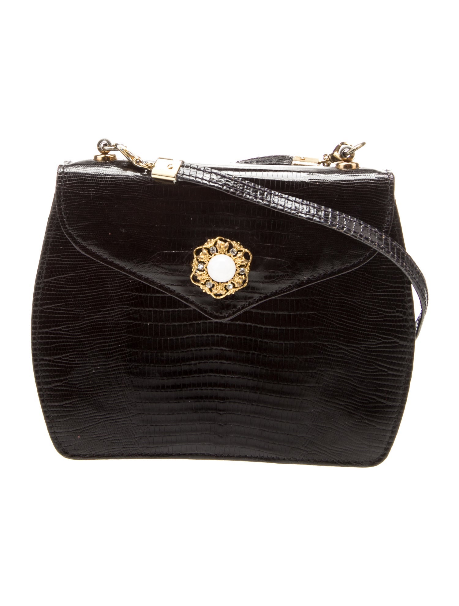 Lana of London Lizard Embellished Shoulder Bag