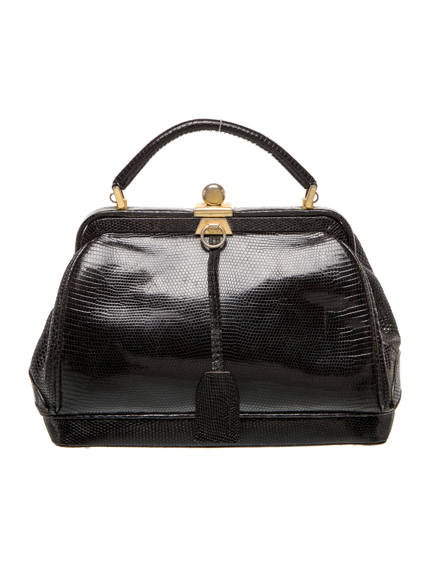 Lana of London Lizard Top Handle Bag