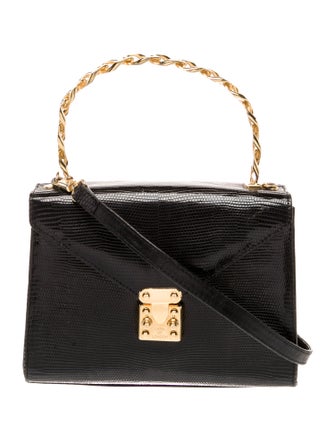 Lana of London Lizard Top Handle Bag