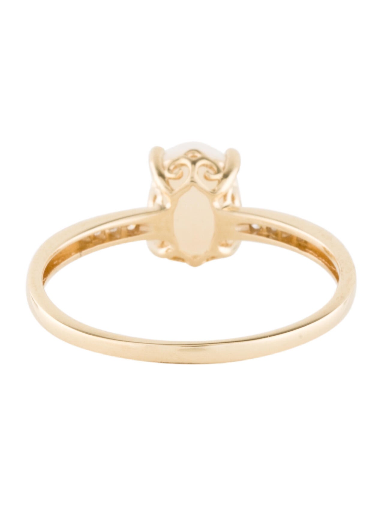 LALI Jewels 14K Opal & Diamond Ring 14K Yellow Gold Cocktail Ring, Rings LALIJ22259 The