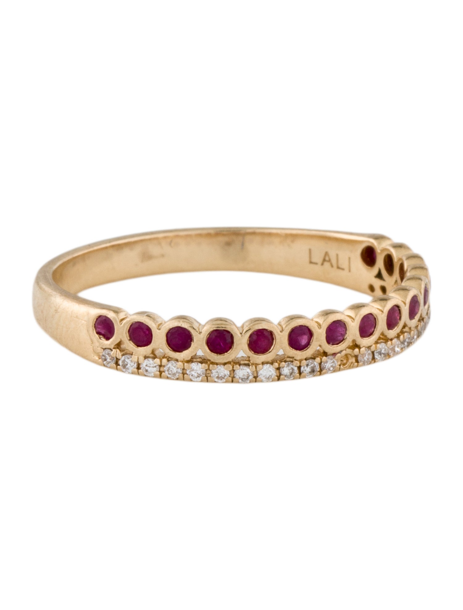 LALI Jewels 14K Ruby & Diamond Band