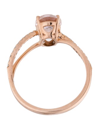 LALI Jewels 14K 1.21ctw Morganite & Diamond Cocktail Ring