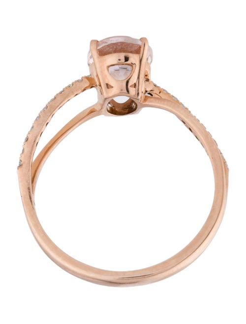 LALI Jewels 14K 1.21ctw Morganite & Diamond Cocktail Ring