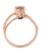 LALI Jewels 14K 1.21ctw Morganite & Diamond Cocktail Ring