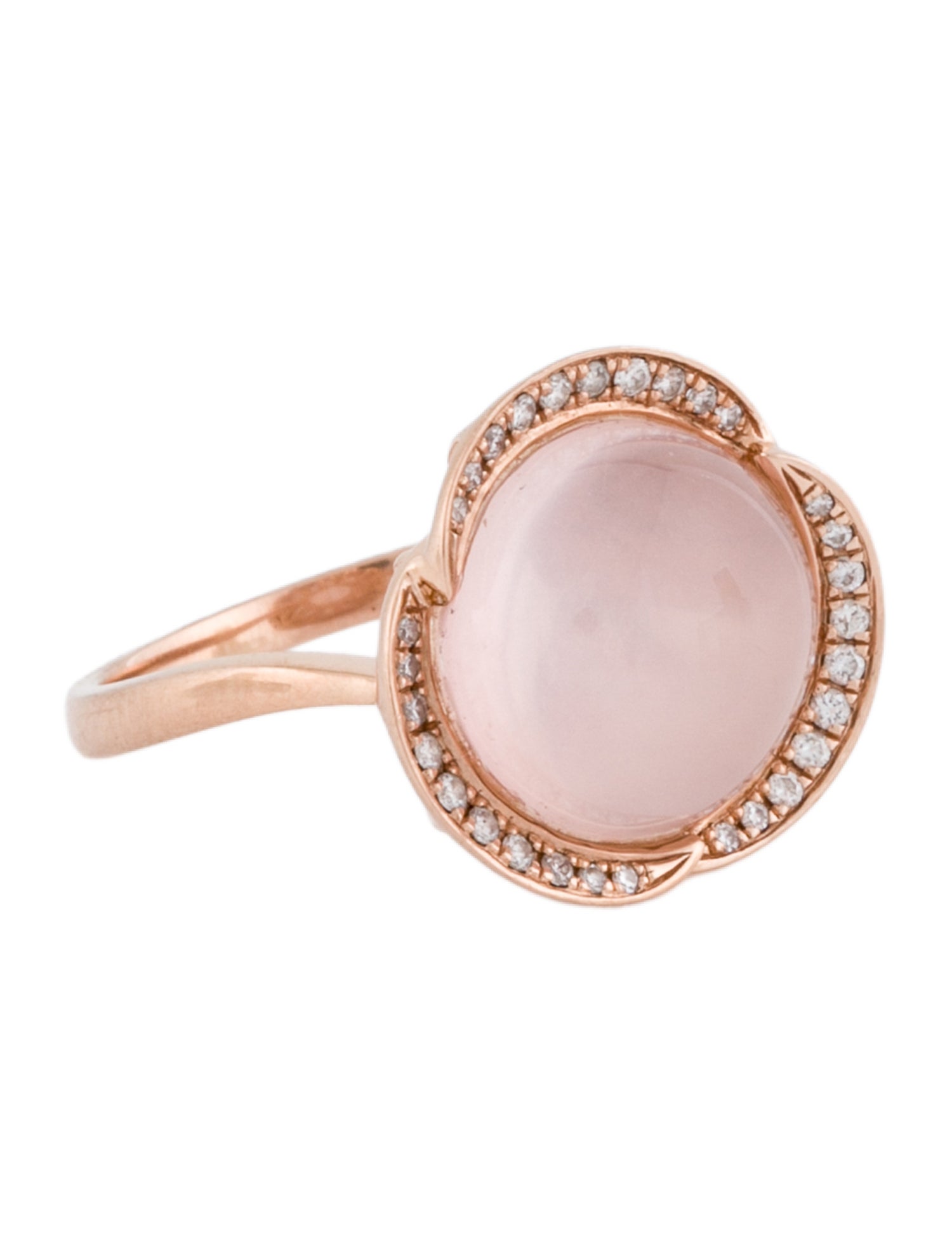 LALI Jewels 14K Rose Quartz & Diamond Cocktail Ring