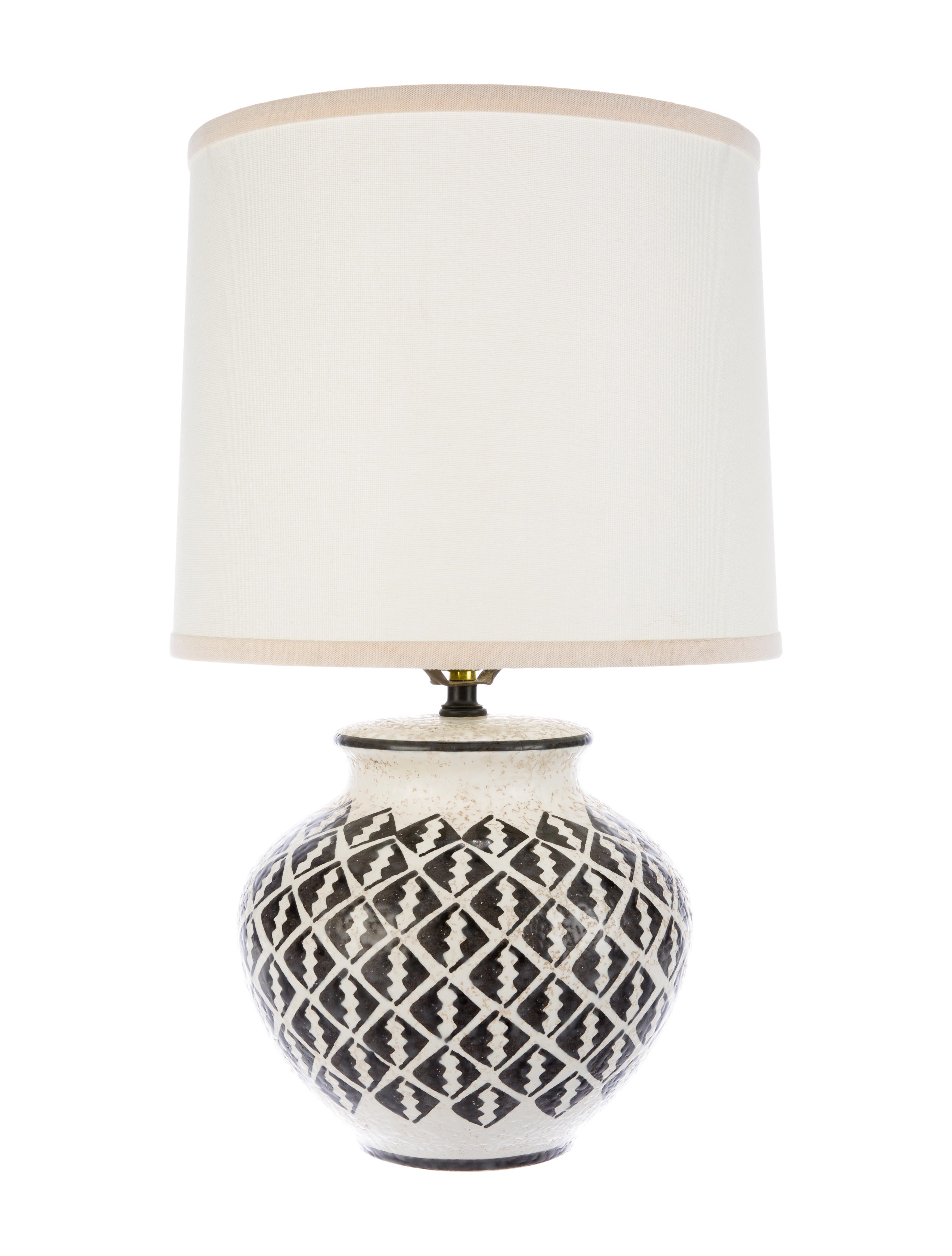 Lamp Italian Ceramic Table Lamp Black Table Lamps, Lighting