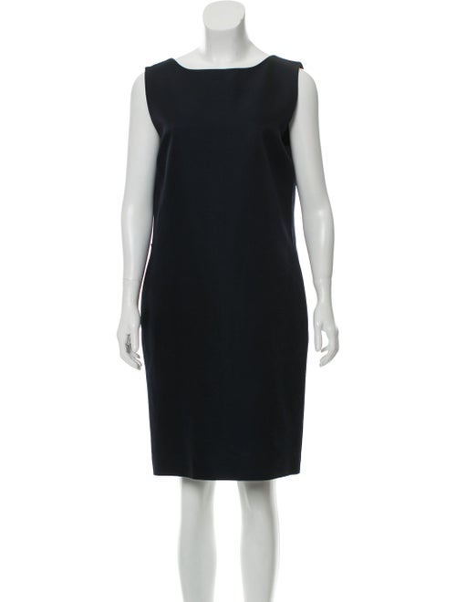 Lanvin Sleeveless Knee-Length Dress Navy
