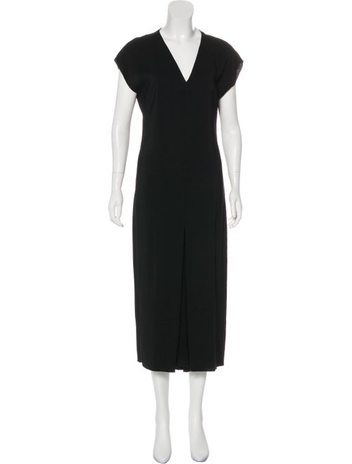 Lanvin Short Sleeve Cropped Jumpsuit Black