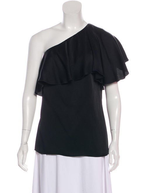 Lanvin Ruffle-Accented One-Shoulder Blouse w/ Tags