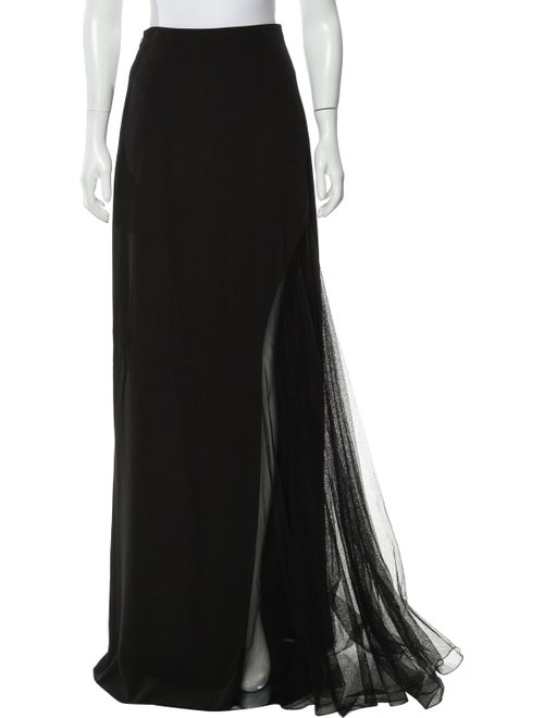 Lanvin A-Line Maxi Skirt Black