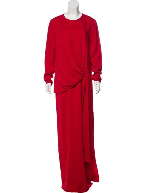 Lanvin Long Sleeve Maxi Dress