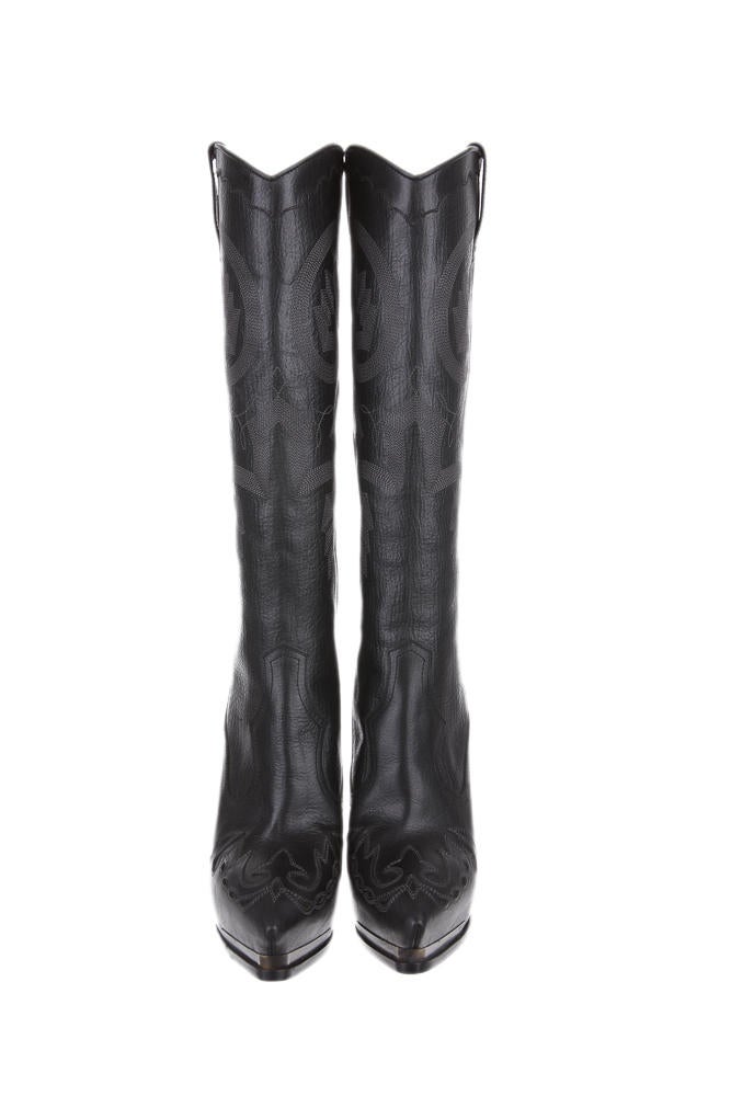 Lanvin Cowboy Platform Boots Shoes LAN11741 The RealReal