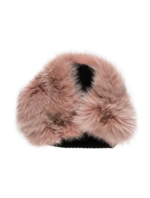 Lanvin Fox Fur Stole Pink