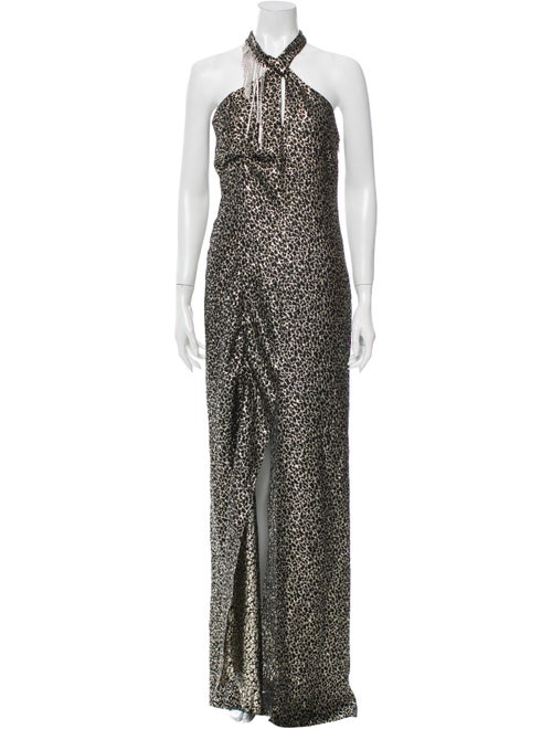 Lanvin Silk Long Dress Black