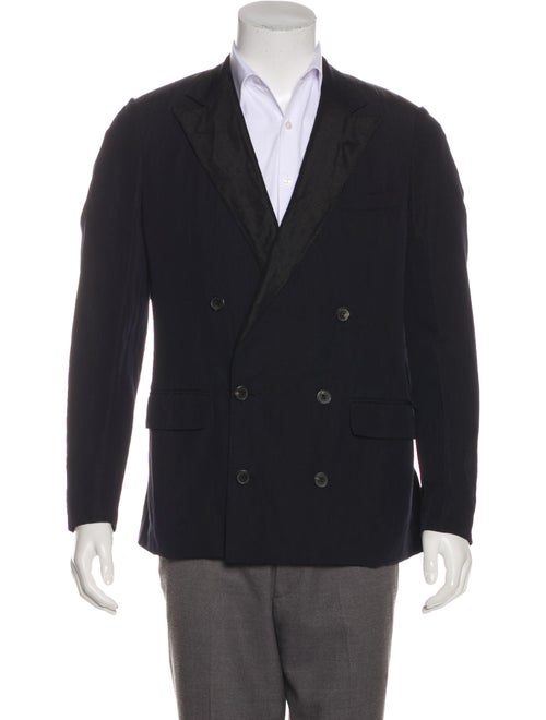 Lanvin Double-Breasted Blazer navy