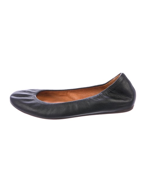 Lanvin Leather Ballet Flats Black