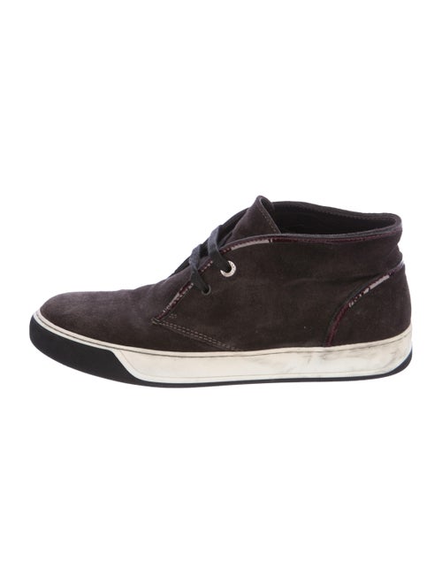 Lanvin Suede High-Top Sneakers