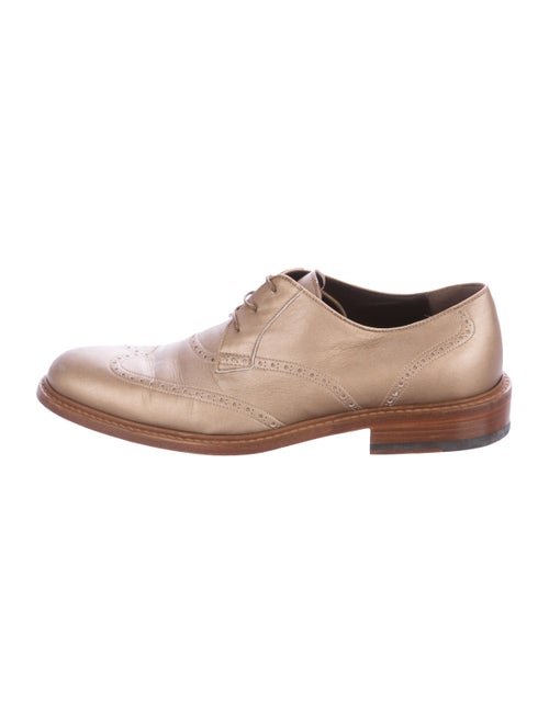 Lanvin Brogue Derby Shoes beige
