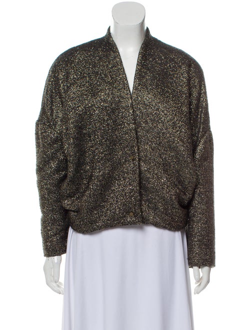 Lanvin Metallic Evening Jacket Green