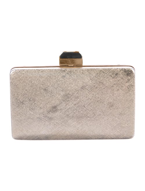 Lanvin Metal Box Clutch Metallic