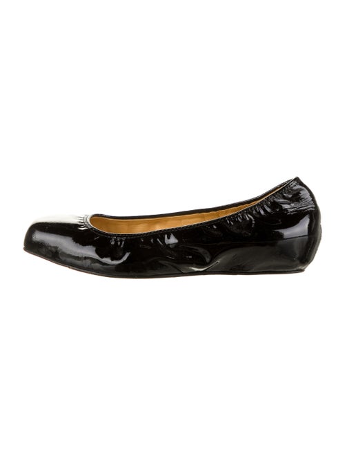 Lanvin Patent Leather Ballet Flats Black