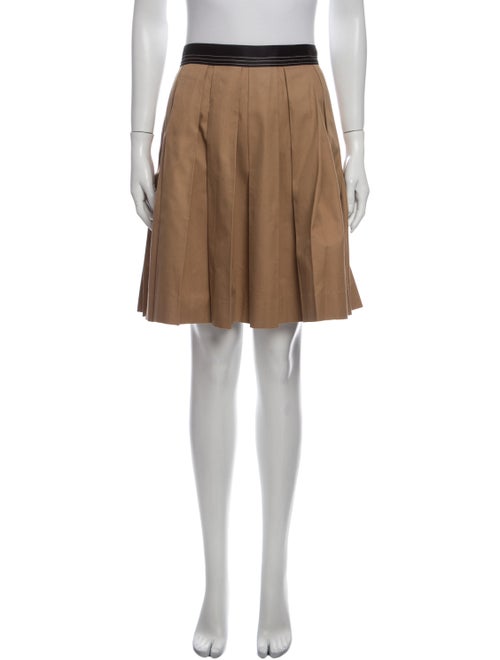 Lanvin Pleated Accents Knee-Length Skirt