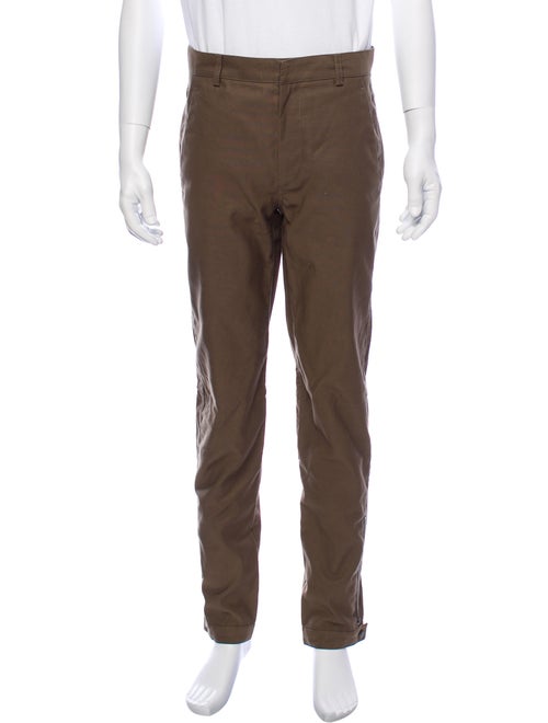 Lanvin Woven Pants olive