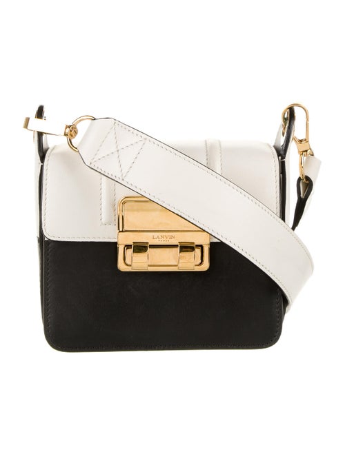 Lanvin Bicolor Crossbody Bag Black