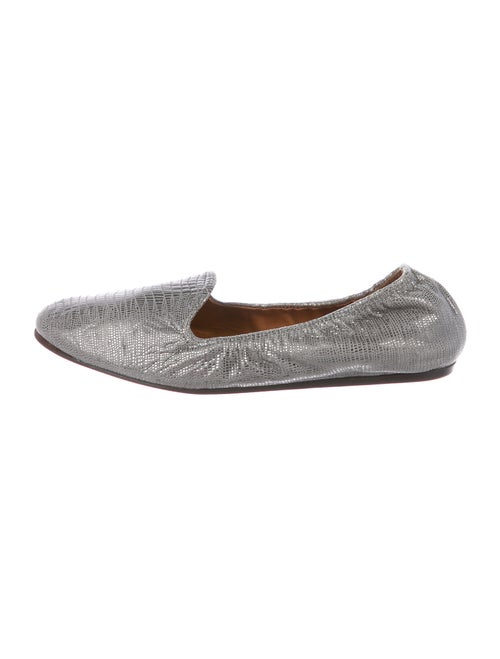 Lanvin Leather Loafers Metallic