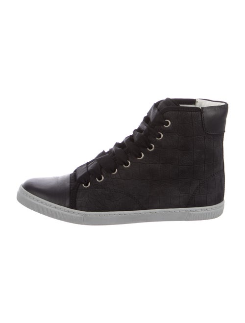 Lanvin Embossed Sneakers Black