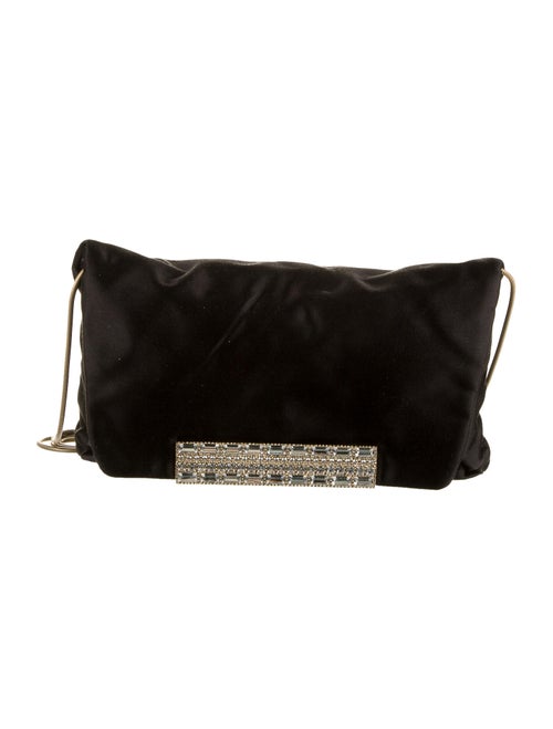 Lanvin Satin Evening Bag Black