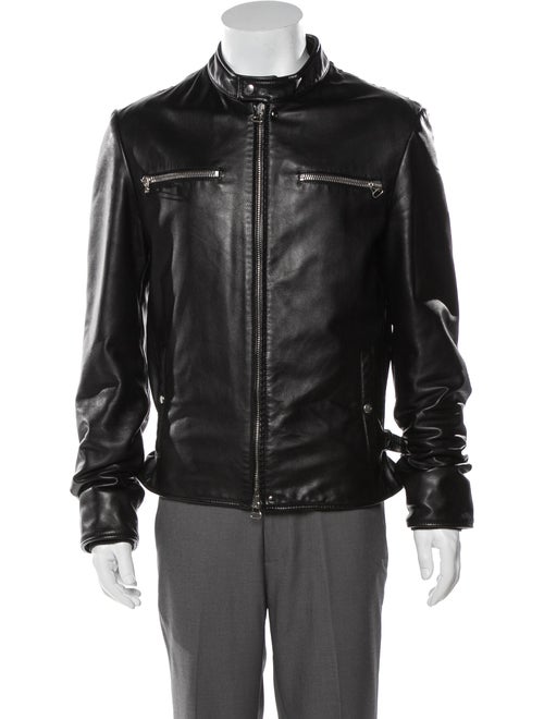 Lanvin Leather Moto Jacket Black