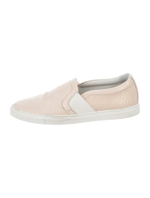 Lanvin Snakeskin Colorblock Pattern Sneakers