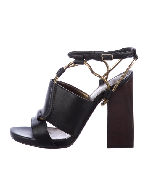 Lanvin Leather Sandals Black