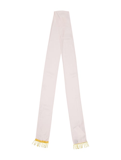 Lanvin Woven Fringe Bandeau white