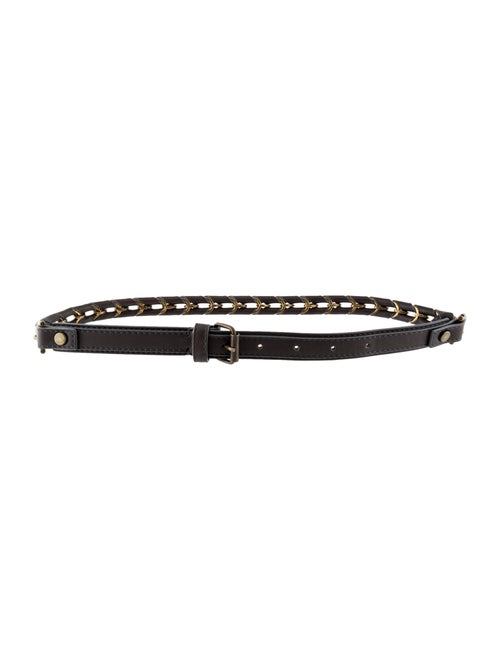 Lanvin Leather Waist Belt gold