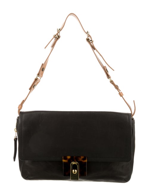 Lanvin Leather Shoulder Bag Brown