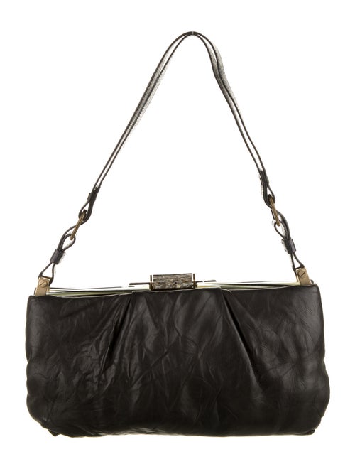 Lanvin Leather Shoulder Bag Black