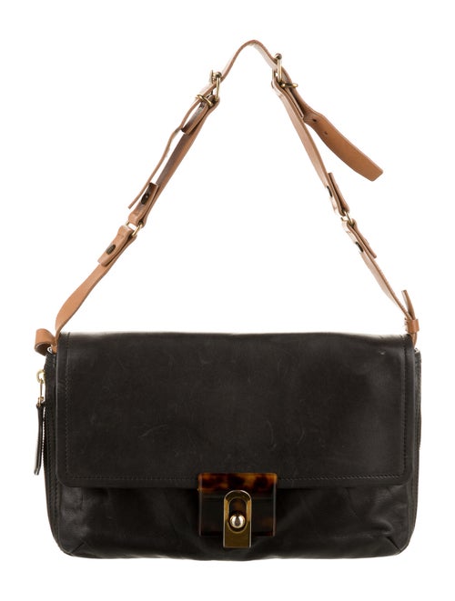 Lanvin Leather Shoulder Bag Black
