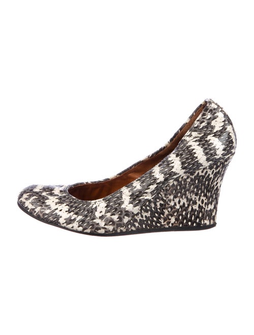Lanvin Snakeskin Pumps