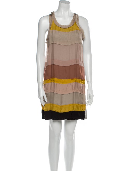 Lanvin Striped Mini Dress